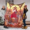1PC Christ Enters Jerusalem Print Blanket Prayer Blankets for Believers Suitable for Home Sofa Camping Travel Car Luxury Gifts