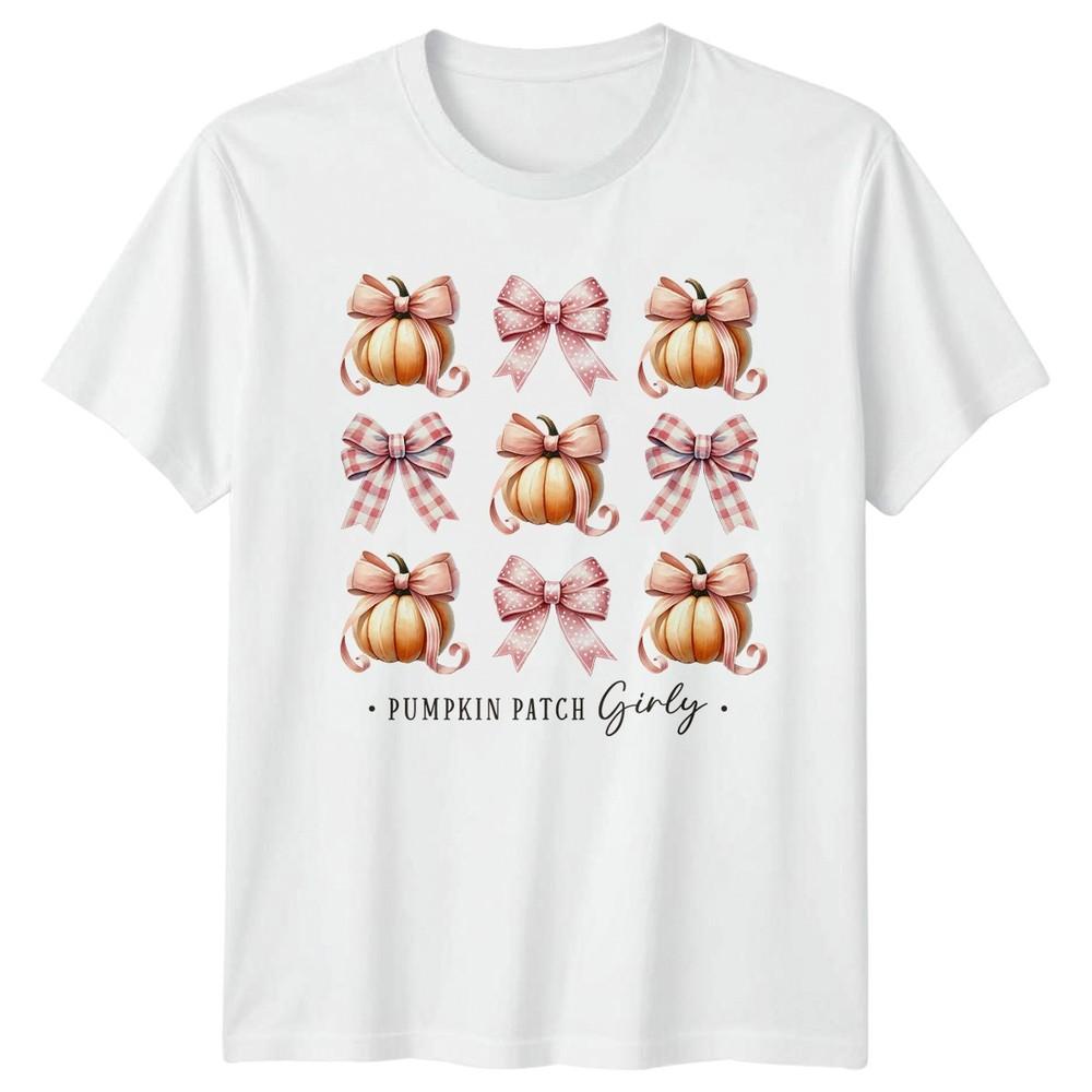Pumpkin Patch Girly Unisexs TShirt Watercolor Autumn Fall Gift For Her S