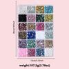 1Box 3D Colorful Round Nail Art Rhinestones Flatback Galss Diamond Gems Jewelry Nails Charms DIY Makeup Manicure Accessories &*1