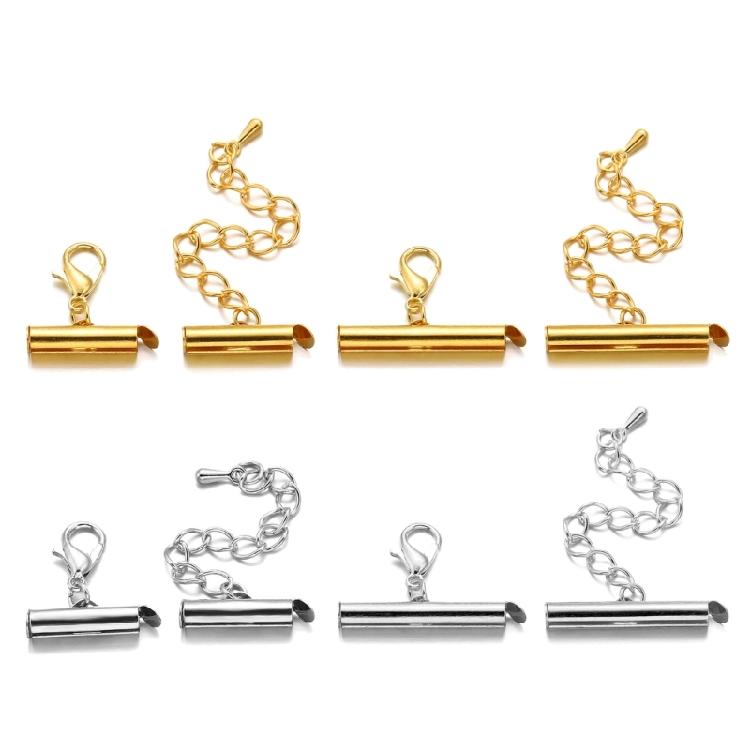 Crimp End Caps Jewelry Findings Slider Clasp Findings Perfect for Jewelry Making