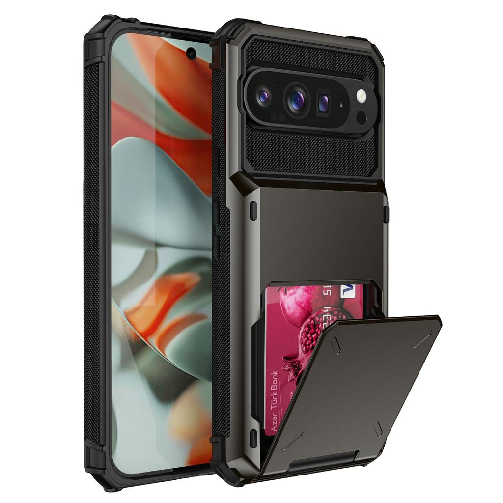 For Google Pixel 10 Pro/Pixel 10 Case PC+TPU Dual Layer Back Phone Cover with Card Holder