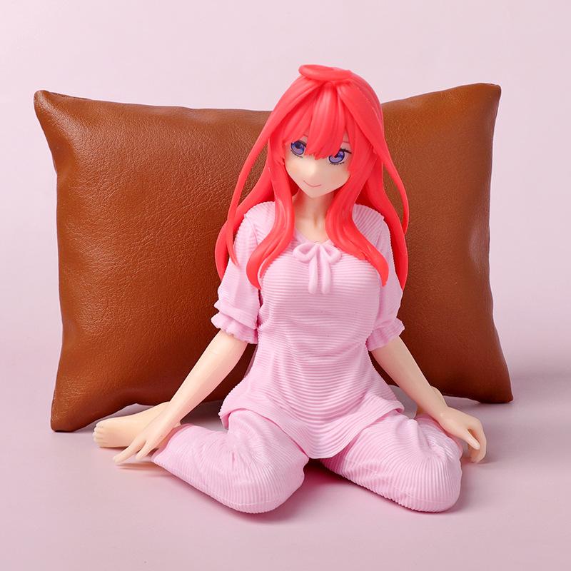 Anime Les Quintuplés Essentiels Nakano Ichika Nakano Miku Figurine Pyjama Déguisement Itsuki Modèle Nino Jouets Yotsuba Action