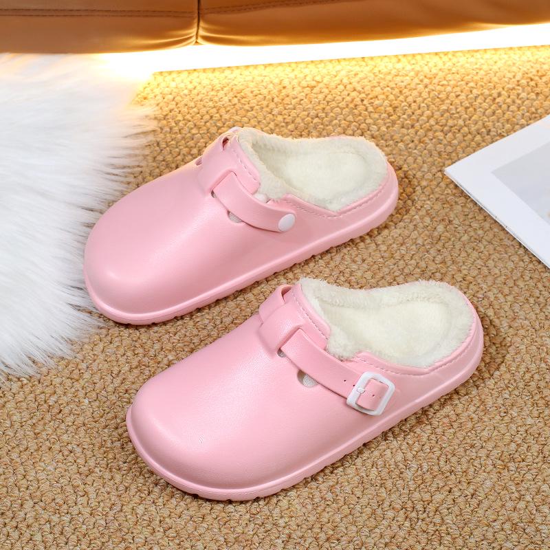 2025 Fleece-lined Non-slip Thick Sole EVA Cotton Slippers for Men and Women