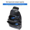 Men's Genuine Leather Chest Bag: Versatile, Simple, Large-Capacity, Casual, Commuting, Waterproof, Stylish, Practical, High-End Satchel.