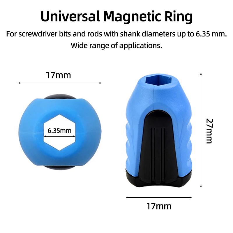 Magnetický držák bitů Magnetický kroužek Silný magnetizér Demagnetizér 6,35 mm Křížový držák bitů Ruční nářadí