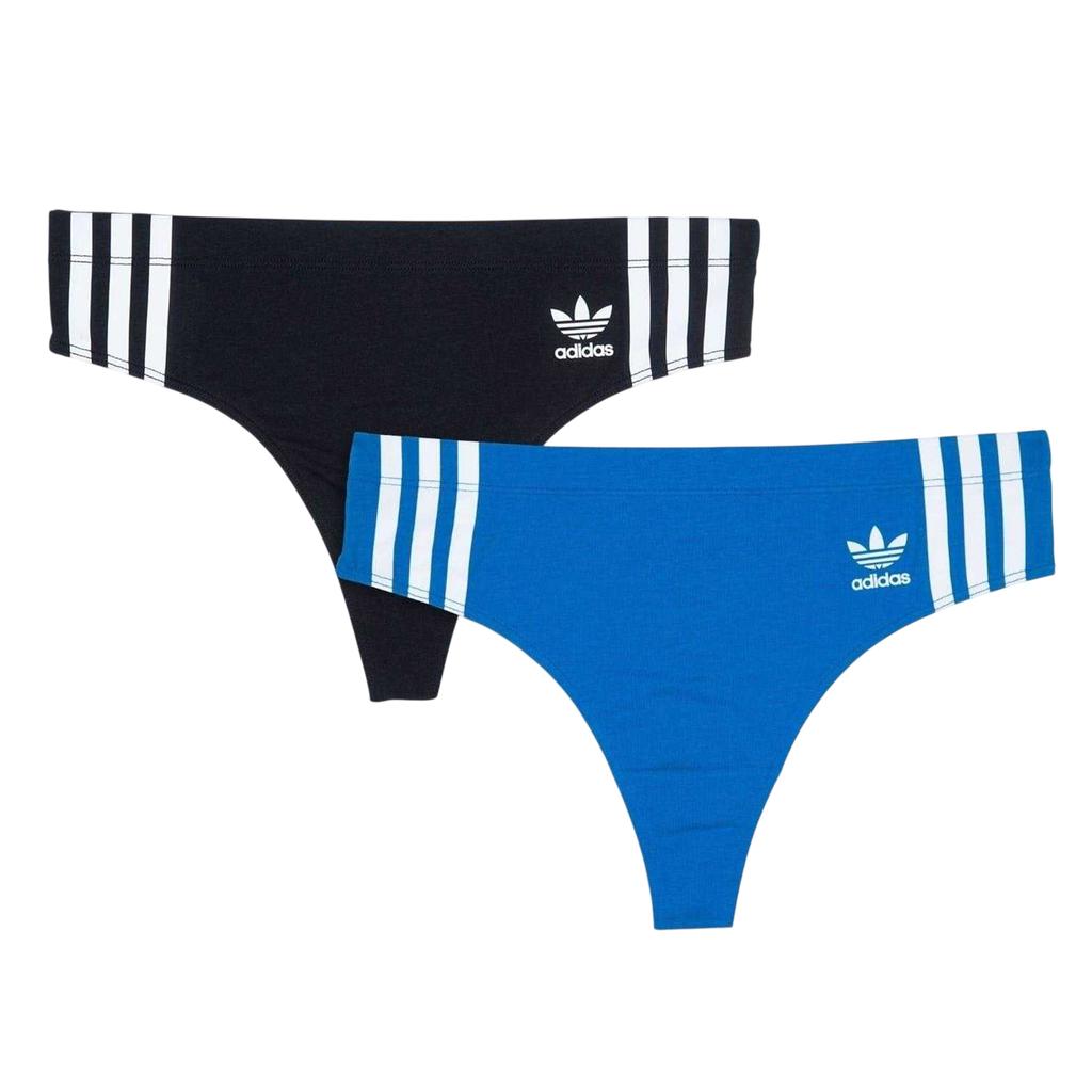 adidas Womens/Ladies Cotton Comfort Thong (Pack of 2)