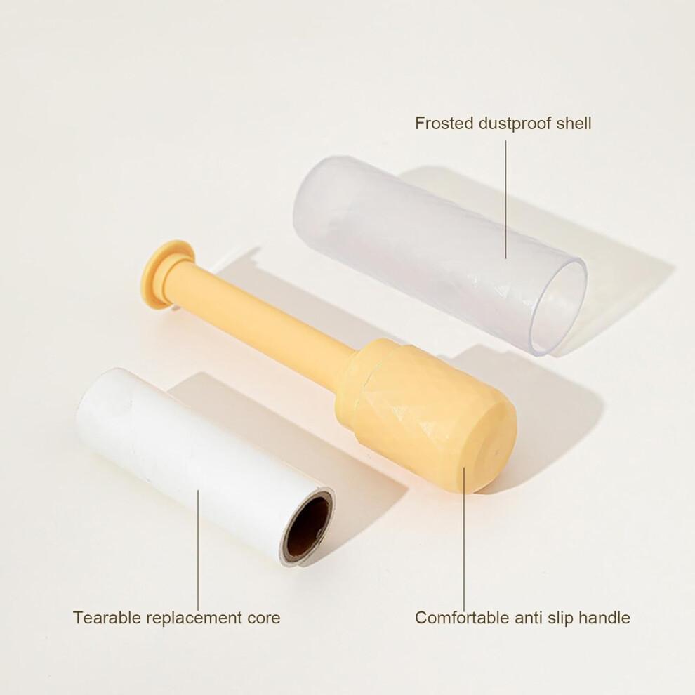 Dog Hair Removal Roller, Adhesive Lint Roller for Clothes, Compact Pet Hair Remover with Unique Oblique Tear Design