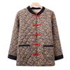 Middle-aged and Elderly People with Small Cotton-padded Jacket Winter Floral Cotton-padded Coat Grandma Warm Coat 60 Years Old 70 Mother Buckle Coat