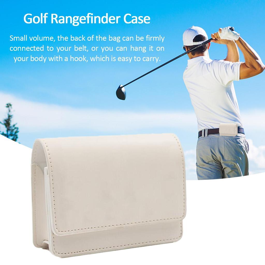Outdoor Golf Rangefinder Leather Case Storage Bag Fashion Rivet Korean TrendRangefinder Bag For Men Golf Accessories