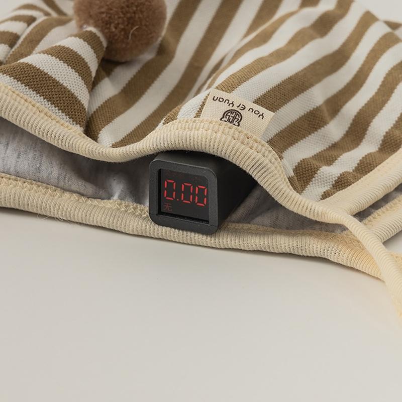 Frühlings Kleinkinder Ohrenklappenmütze mit Antennen-Optik & Verstellbarem Kinnband, 3-12M Säuglings Jungen Mädchen Ohrenschutz Mütze