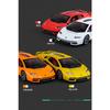 1/24 Lambos Countach LPI800-4 Supercar Alloy Model Diecast Sound Super Racing Lifting Tail Hot Car Wheel Gifts
