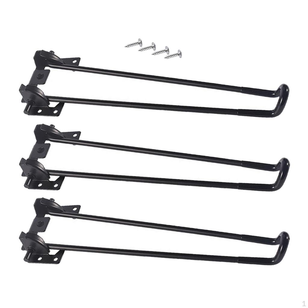 3 Pieces Legs Foldable Table for DIY Projects Coffee Tables Replacement Fitments Repair Part