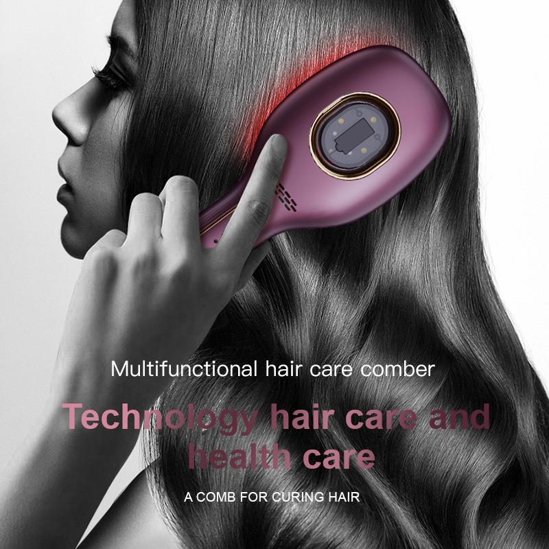 Electric Fitness Hair Instrument, Massage Hair Comb, Scalp Massage Comb, Shade Light Hair Care Comb, Scalp Liquid Guide