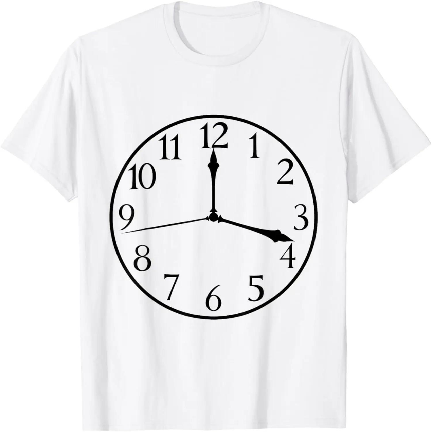 Костюм Часы для Мальчиков, Смешной DIY Легкий Костюм на Хэллоуин Футболка XXXXXL белый