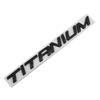 TITANOWE logo Emblemat na tylną klapę samochodu Chromowana odznaka Naklejka Kalkomanie