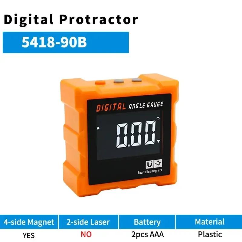 

Новый цифровой угломер с четырьмя боковыми магнитами на 360 градусов, мини-электронный цифровой транспортир, цифровой уровень, угломер