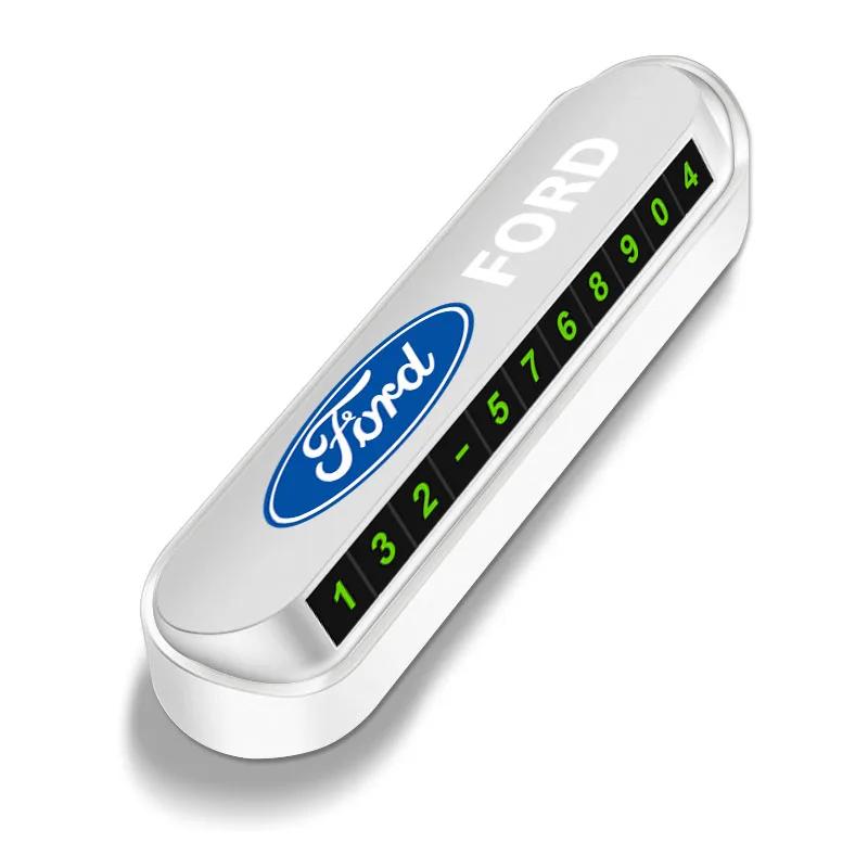 

Car Sticker Hot For Ford 1Pcs Car Temporary Parking Card Plate Car Styling For Ford Focus Mondeo Kuga Fiesta MK7 Escort Explorer