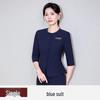 Women's Mid-Sleeve Professional Two-Piece Set for Spring/Summer/Autumn