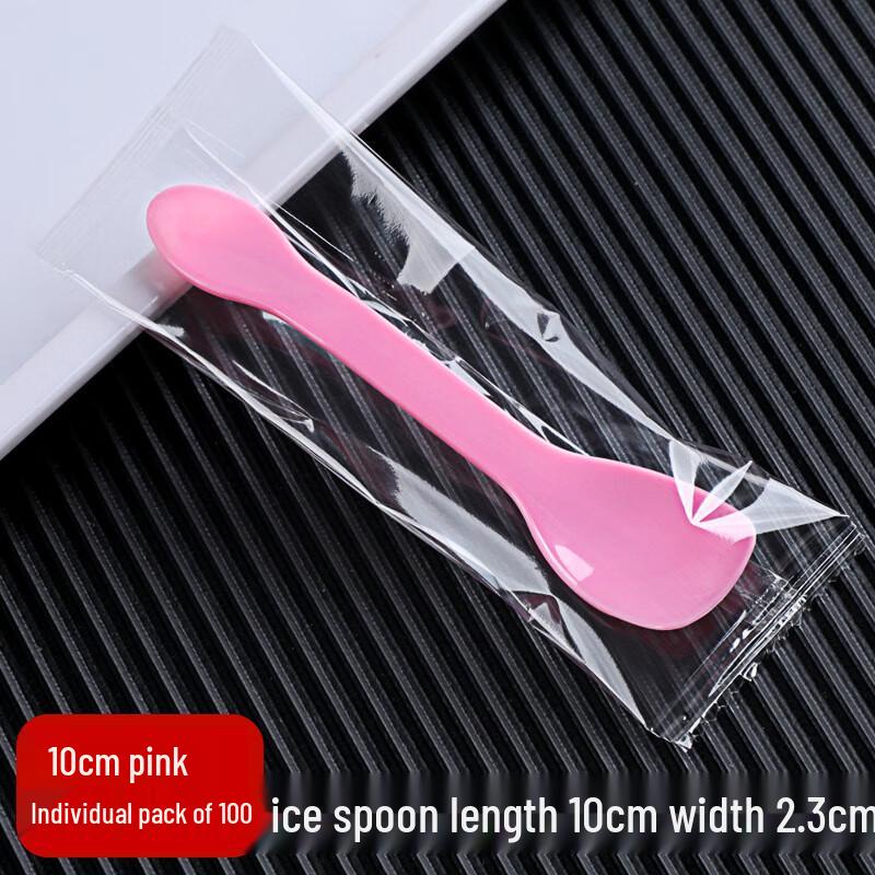 ZISIZ Disposable Plastic Dessert Spoons