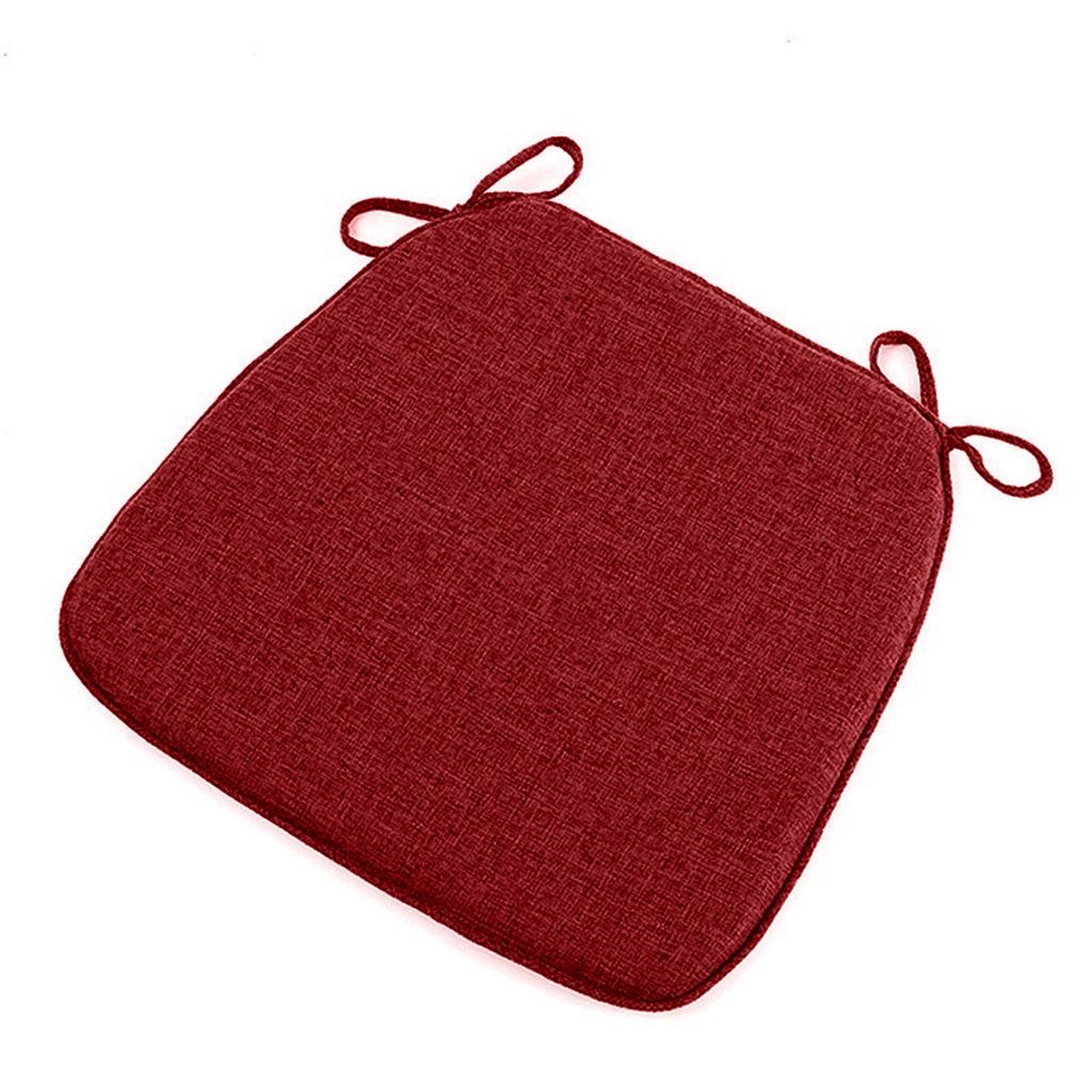 Stuhlkissen, Memory-Schaum Stuhlkissen, Küchenstuhlkissen 4er Set, - Unterseite & Befestigungsbänder, Stuhlkissen für Esszimmer, Stuhl, Arbeitszimmer