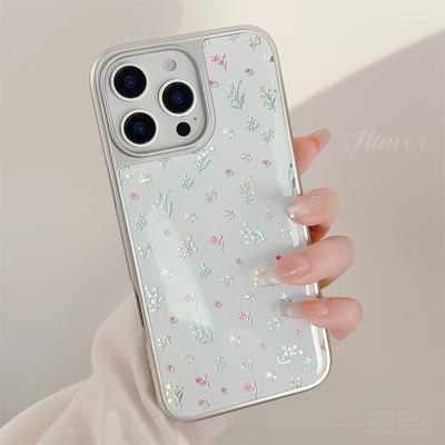 Gilt 15 for Apple 16pro Max Phone Case for IPhone17 Colorful Flower 14 for Huawei Mate Epoxy