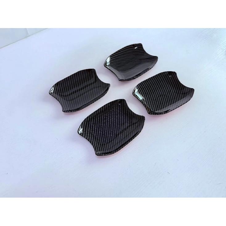 For BYD SHARK 2024 2025 2026 RHD ABS Chrome Carbon Black Door Handle Cover Door Bowl Frame Trims Sticker Car Styling Accessories