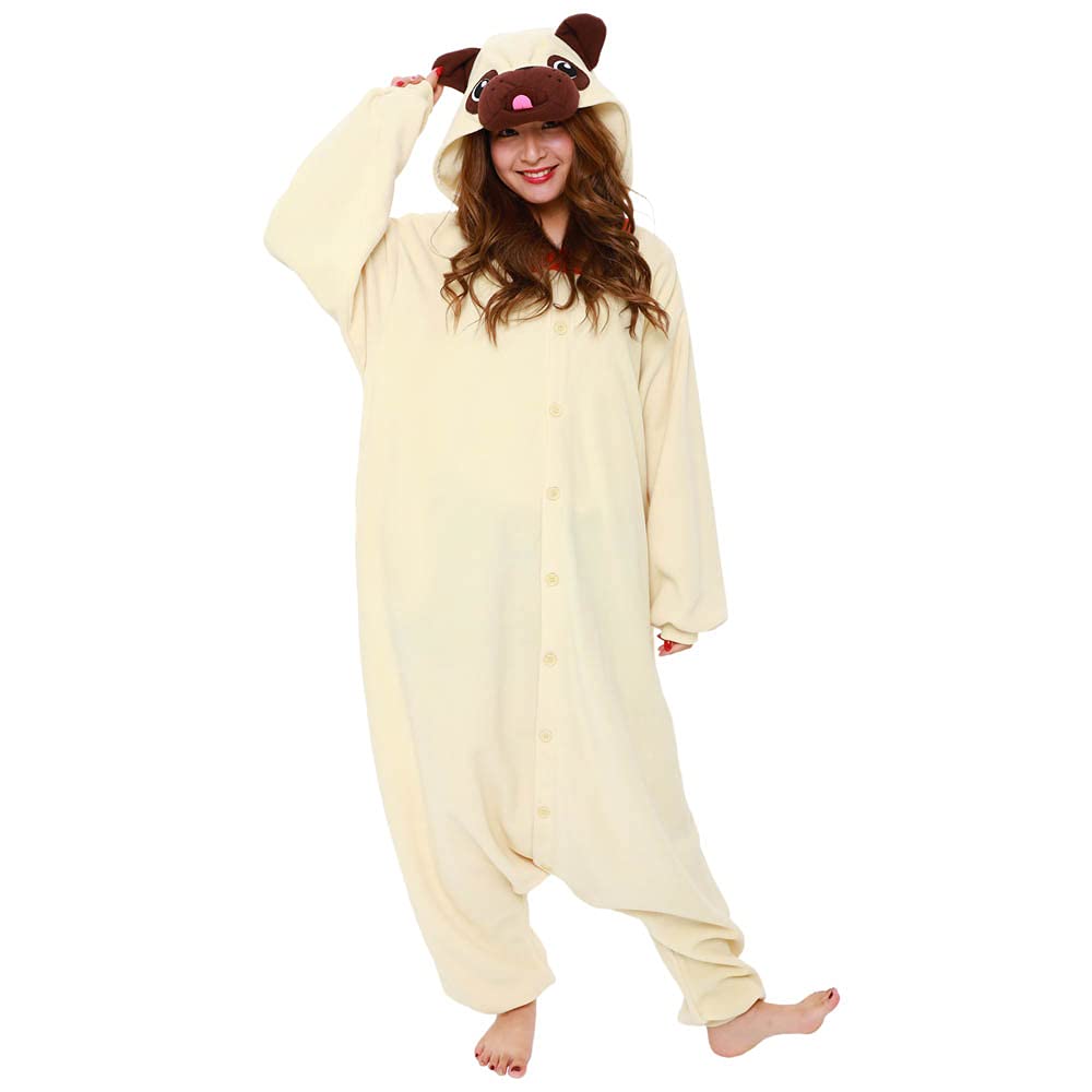SAZAC Fleece Pug Kigurumi 2751