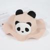 Cute Panda Straw Hat For Travel Beach Kids Summer Sun Protection Fisherman Cap Children Sunscreen Basin Caps 2-6Year Baby Visors