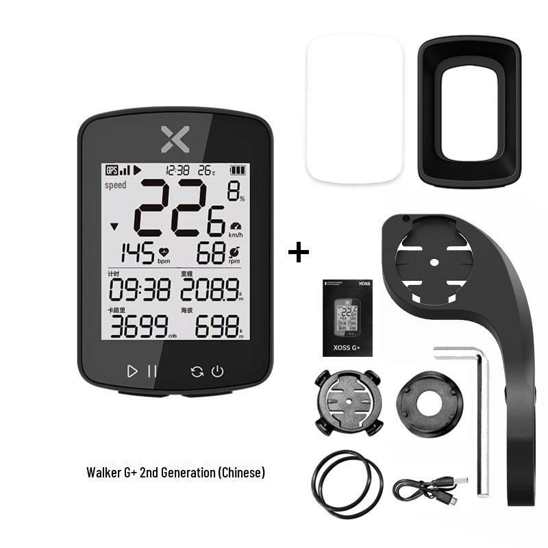 XOSS Traveler G+ GPS Bicycle Speed Odometer for Road and Mountain Bikes, 2nd Gen