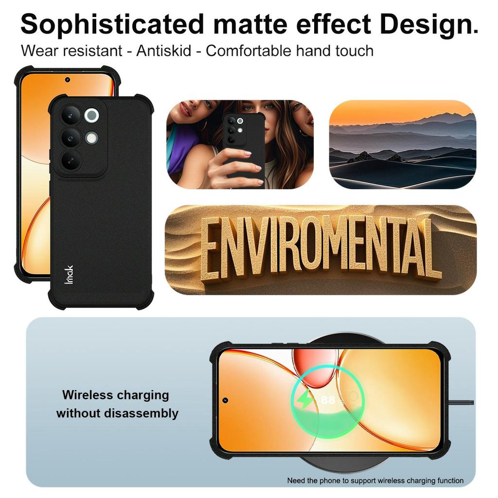 IMAK Pouzdro pro Realme C85 Pro 4G Kryt na telefon z TPU Airbag Nárazuvzdorná ochrana