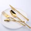 4Pcs High Quality Cutlery Set Elegant Stainless Steel Dinnerware Knife Fork Spoon Tableware Set Luxury Silverware Flatware Set