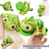 15cm Simulation Grünes Chamäleon Plüschtier Spielzeug Pascal Kuscheltiere Schulter Plüschtier Spielzeug Weihnachtsgeschenk für Jungen Mädchen