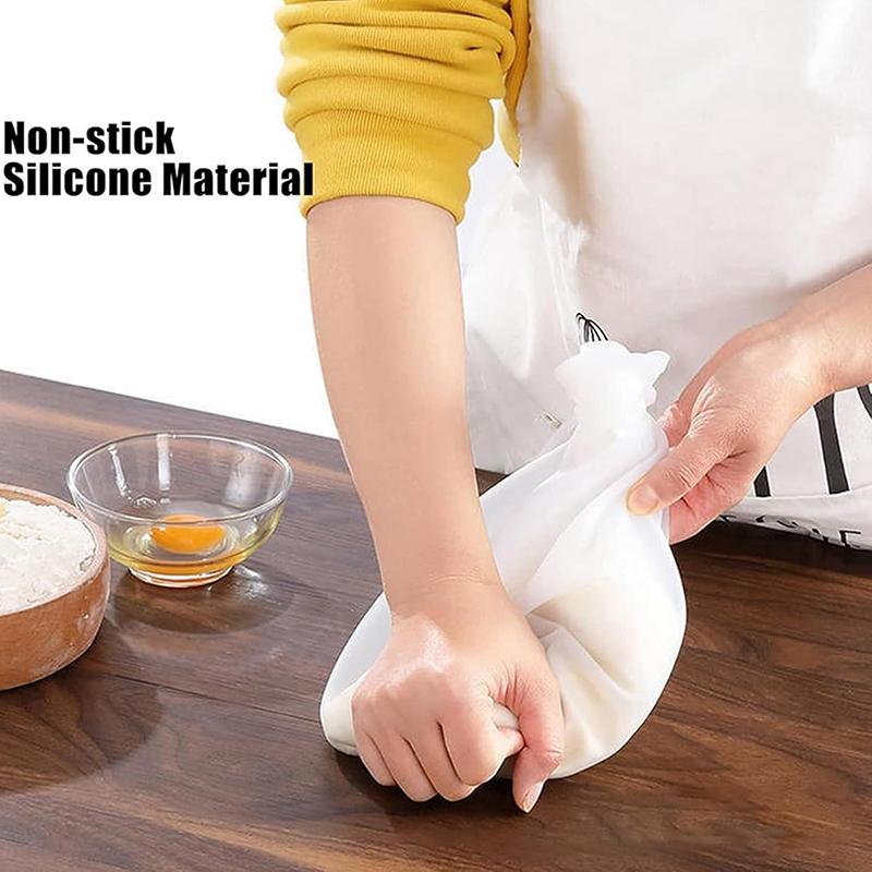 Silicone Kneading Dough Bag Flour Mixer Bag Dough Kneading Bag Versatile Dough Mixer for Bread Pastry Pizza Bakeware Baking Tool