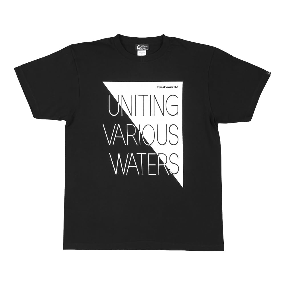 

Tail Walk TW SHORT SLEEVE T-SHIRT TYPE-02 (Short Sleeve T-Shirt Type 02) Black x White, XXL Size