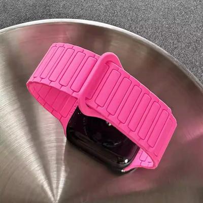 Bracelet Magnétique en Silicone pour Apple Watch Band Series 10 9 8 7 6 SE 46mm/42mm 44mm 45mm 41mm 38 40mm iWatch Ultra 2 49mm