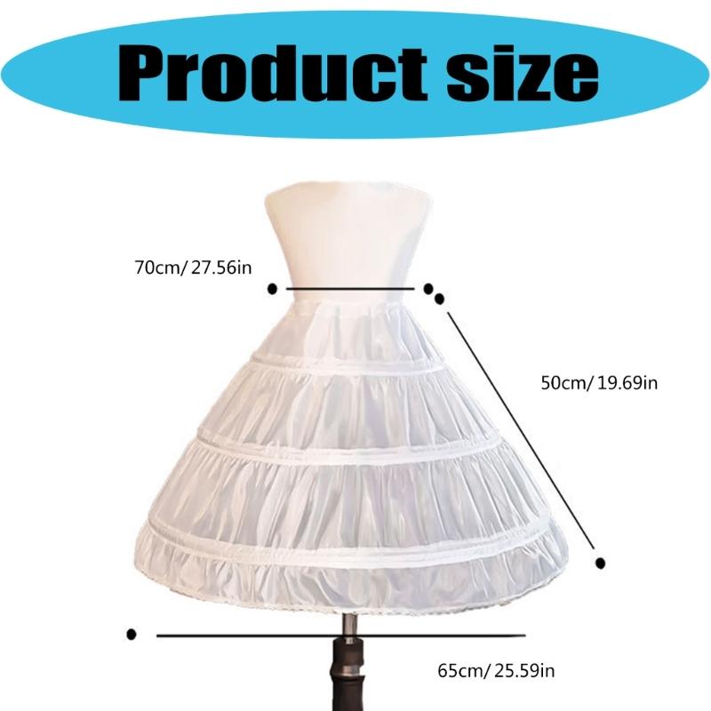 Childrens White Underskirt With Flexible Support Structure Ideal For Formal Event And Performances
