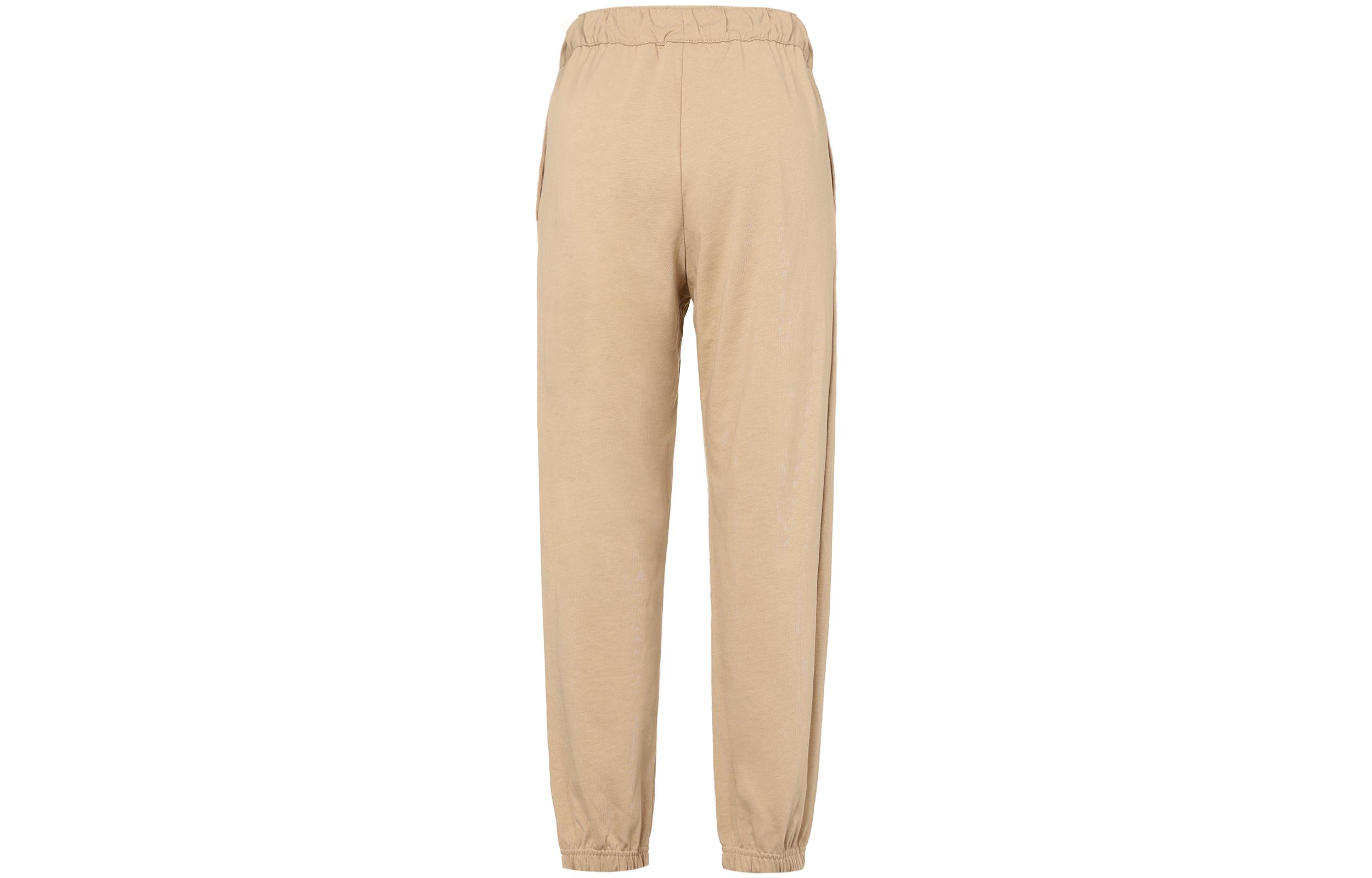 Nike Knitted Sweatpants Women s Beige Yellow Moderate Cuffed Pants DM6420-200 L