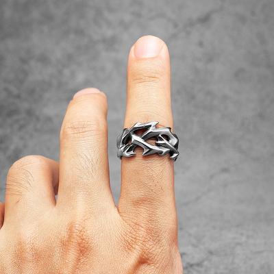 Jezus Doornenkroon Heren Ringen Roestvrij Staal Punk New Rock Dames Sieraden Mode Accessoires Stranger Things Cadeau