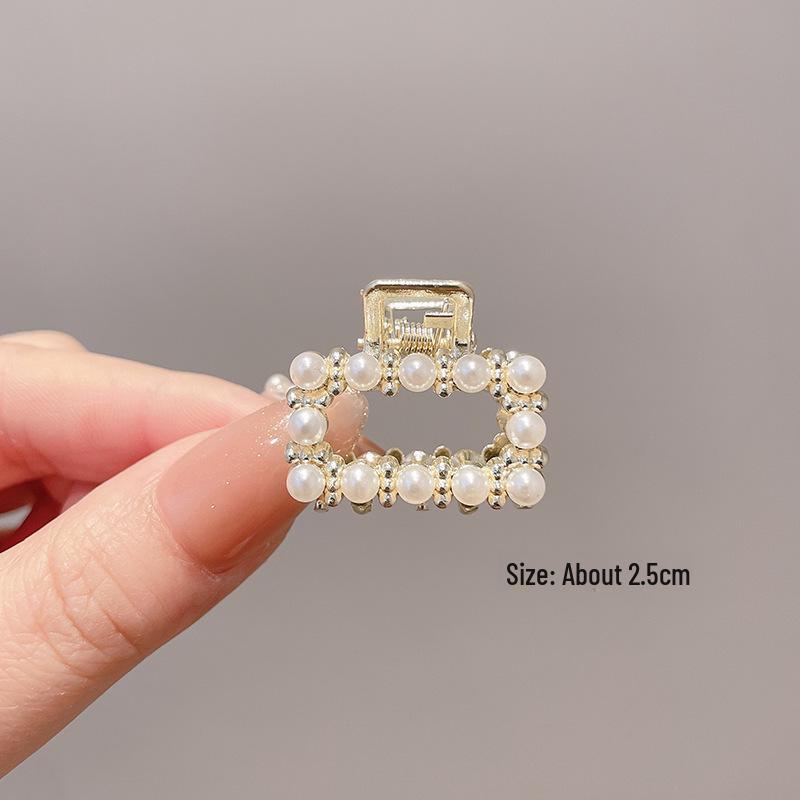 Women's Half-Tied Pearl Hairpin - 2024 New Side Clip for Back of Head