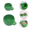 2/20Pcs Round Bird Feeding and Drinking Cage Hanging Cups Parrot Pigeon Universal Wire Cage Feed Food Bowls Pet Birds Supplies