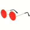 Retro Round Sunglasses Colorful Round Frame Glasses Color Sunglasses Lens