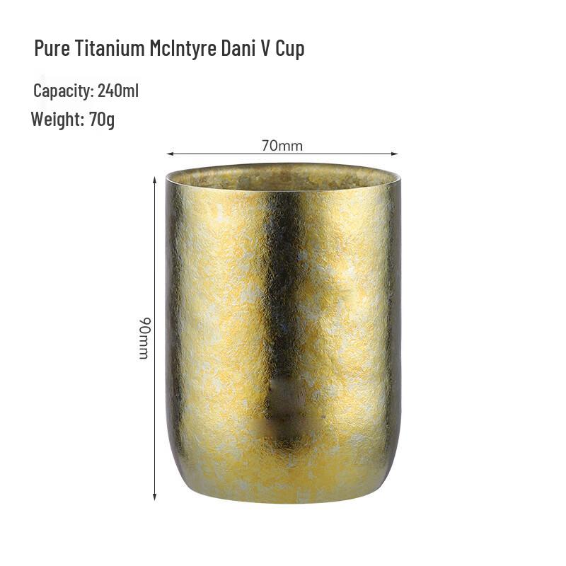 MINGHUI Double Wall Pure Titanium Mug