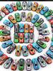 15 Stück Kinder-Autosets, Legierungs-Autospielzeug, Weihnachtsgeschenkspielzeug, Automodelle, Stoßfeste Spielzeuge