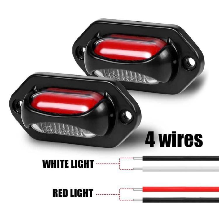 2x License Number Plate Light Lamp 12V 24V Car LED License Plate Rear Tail Light