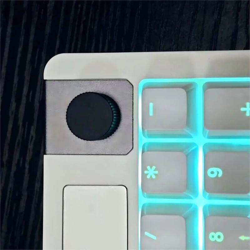 Metal Rotary Knob for D Shaft Half Shaft Mechanical Keyboards Ergonomic Aluminum Construction Tactiled Adjustment