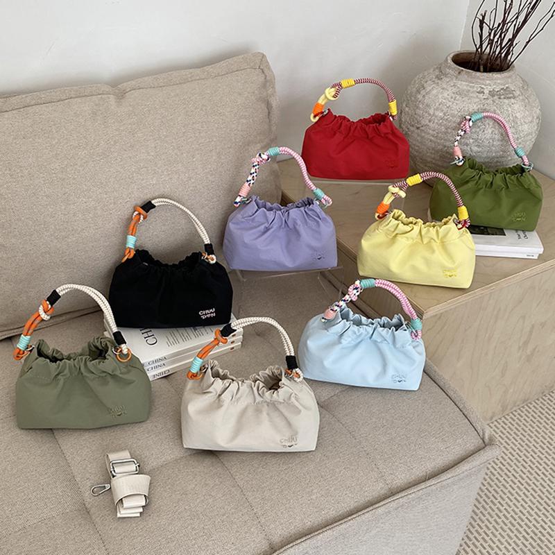 Casual Fashion Women Single Shoulder Crossbody Bag 2026 New Style Nylon Dumpling Shape Mobile Phone Bag Commuting Small Backpack
