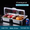 Stainless Steel Food Display Pan with Lid