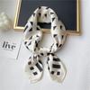 Bundling European and American style geometric versatile headband tying scarf 71cm silk scarf decoration new color matching simulation silk small squ