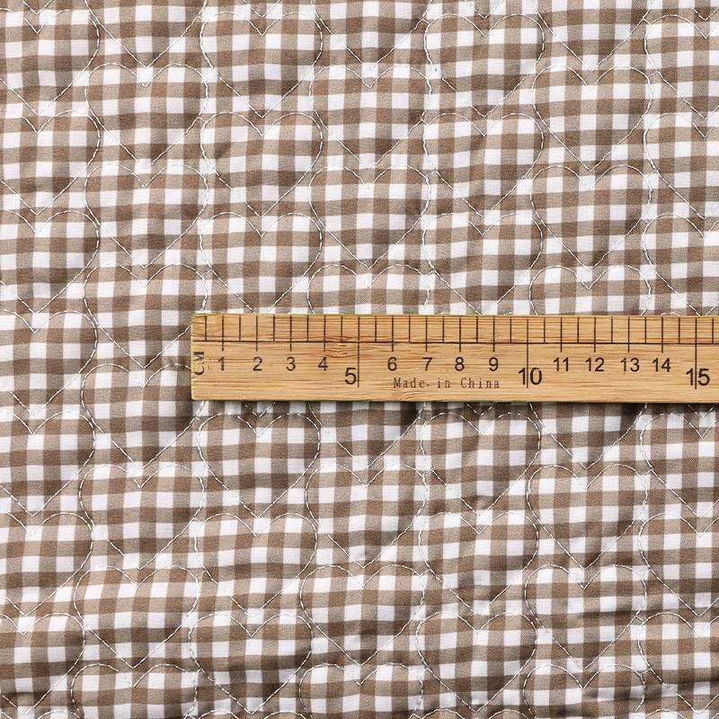 Tecido de algodão puro com estampa quadriculada, 0,5 a 1/2 jarda, ideal para luvas, camas de animais de estimação, nécessaires, jaquetas de inverno, roupas artesanais e projetos DIY.