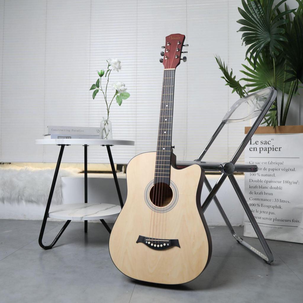 38-Inch Folk Guitar for Beginners - Popular Practice Guitar with Large Stock Available